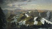 Eugene Guerard north east view from the northern top of mount kosciuszko oil painting on canvas
